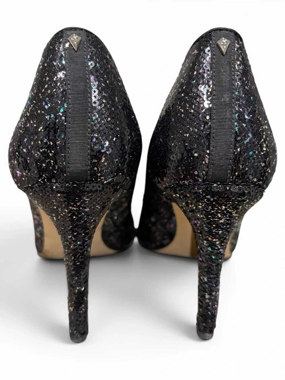 Sam Edelman Margie Pump in Black/Multi Iridescent Sequins